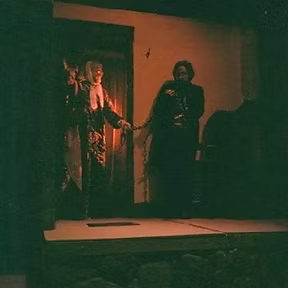 A ghost seen in the corner during A Christmas Carol